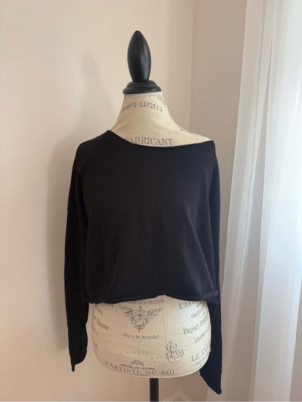 Brandy Melville Cameron Cropped Sweater in Black